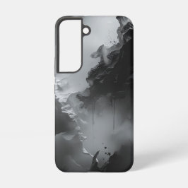 Funda Para Samsung Galaxy S22 Papel de fondo negro y blanco dramático