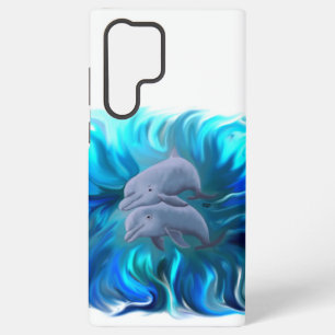 Funda Para Samsung Galaxy S22 Ultra Pareja de delfines