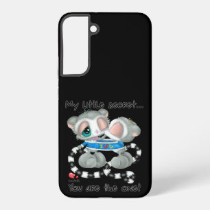 Funda Para Samsung Galaxy S22+ Pareja de lémures románticos dibujados a mano enam