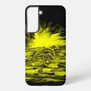 Funda Para Samsung Galaxy S22+ Pareja delfín al sol