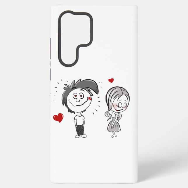 Funda Para Samsung Galaxy Pareja Personalizado divertida (Reverso )