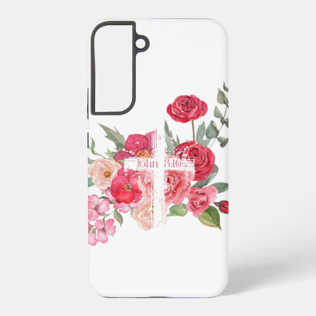 Funda Para Samsung Galaxy Pascua/Cruz/Juan3:16/Jesús (Reverso )