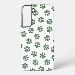 Funda Para Samsung Galaxy S22+ Pasta de perro, garras de perro, patas verdes