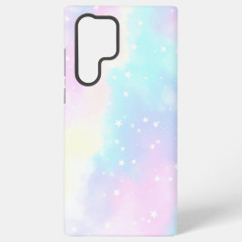 Funda Para Samsung Galaxy S22 Ultra Pastel Cloudy Sky with Stars Dreamy Design