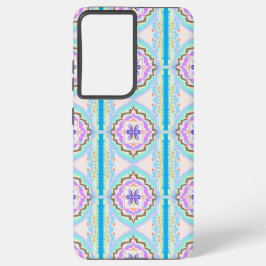 Funda Para Samsung Galaxy S21 Ultra Pastel Dream Boho Geometric Kaleidoscope