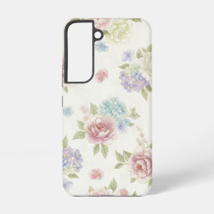 Funda Para Samsung Galaxy S22 Pastel Estético de Peonía
