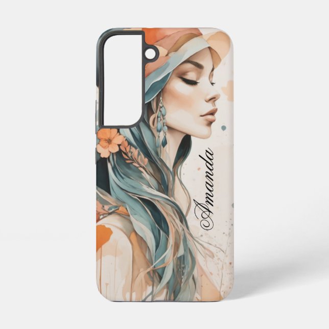 Funda Para Samsung Galaxy Pastel Lady (Reverso )