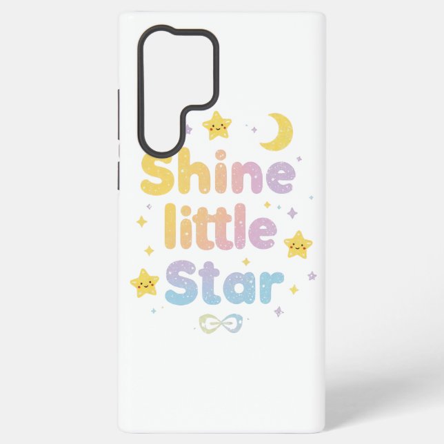 Funda Para Samsung Galaxy Pastel "Shine Little Star" Celestial (Reverso )