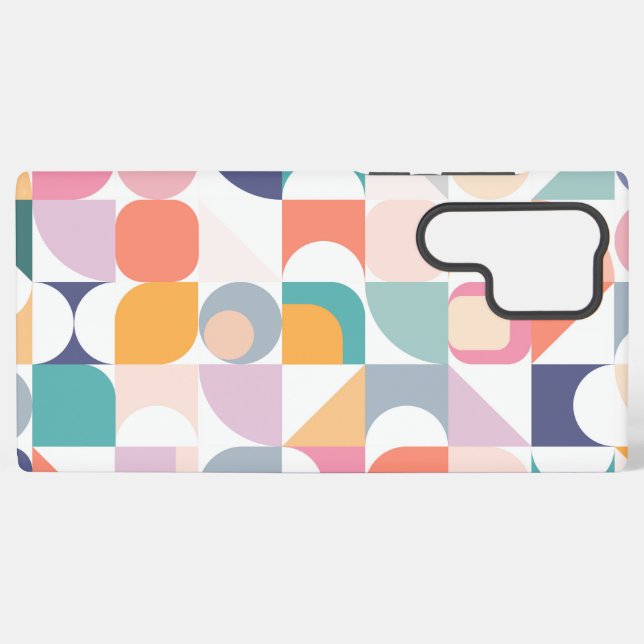 Funda Para Samsung Galaxy Pastel square designs as Bauhaus style (Reverso Horizontal)
