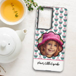 Funda Para Samsung Galaxy S21 Ultra Pasteles coloridos Personalizado en vieira<br><div class="desc">Este colorido diseño divertido incluye una fotografía de marcador de posición con el texto de la plantilla de abajo y un patrón de cupcake en la parte superior. Personalice el texto de la plantilla y reemplace la foto del marcador de posición con la suya. Una foto cuadrada funciona mejor. Una...</div>