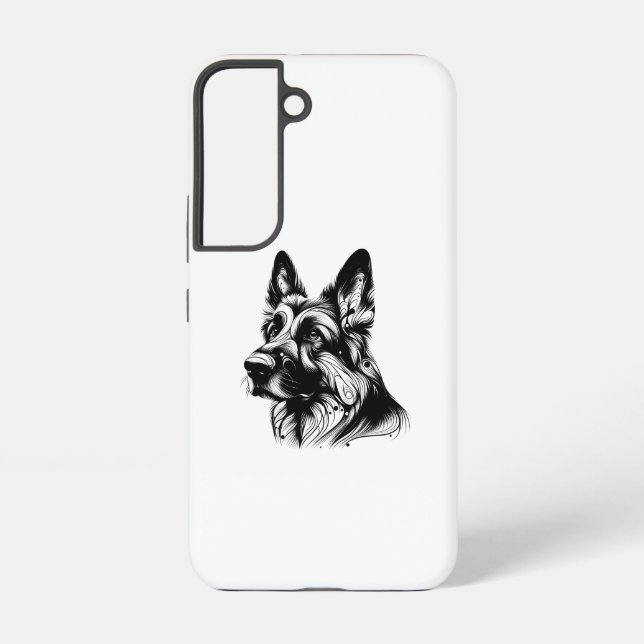Funda Para Samsung Galaxy Pastor Alemán - Amantes del Perro (Reverso )