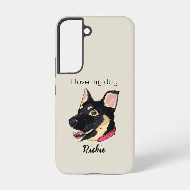 Funda Para Samsung Galaxy Pastor de cachorro alemán Lover (Reverso )