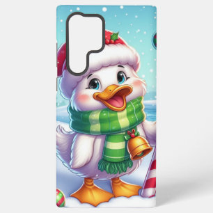 Funda Para Samsung Galaxy S22 Ultra Pato de Navidad colorido lindo