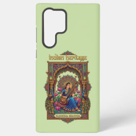 Funda Para Samsung Galaxy S22 Ultra Patrimonio Indio: Músico Clásico Arte Veena
