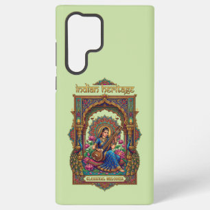 Funda Para Samsung Galaxy S22 Ultra Patrimonio Indio: Músico Clásico Arte Veena