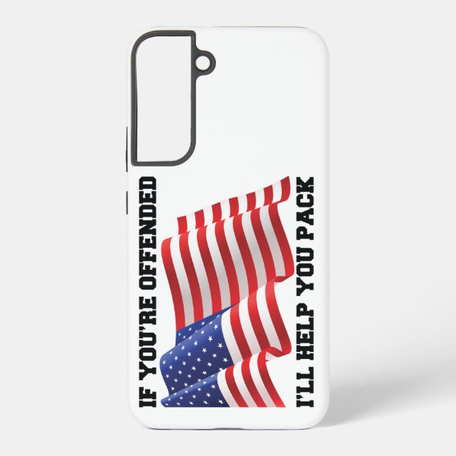 Funda Para Samsung Galaxy Patriota estadounidense (Reverso )