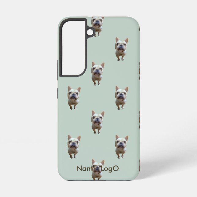 Funda Para Samsung Galaxy patrón_2_bulldog_francés_2 (Reverso )