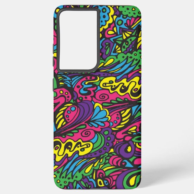 Funda Para Samsung Galaxy Patrón abstracto (Reverso )