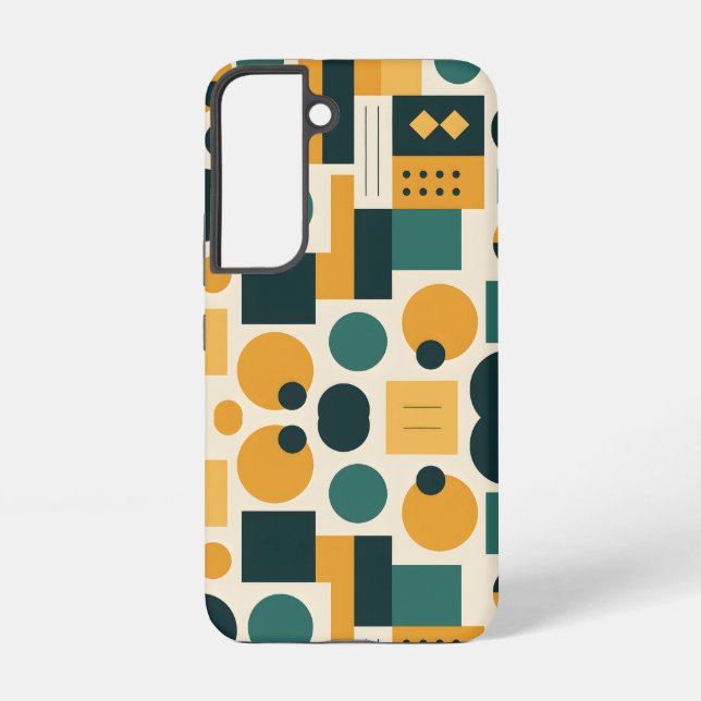 Funda Para Samsung Galaxy patrón abstracto Bauhaus (Reverso )