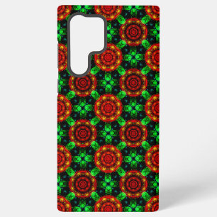 Funda Para Samsung Galaxy S22 Ultra Patrón abstracto boho elegante moderno floral #504