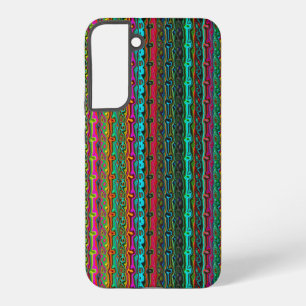 Funda Para Samsung Galaxy S22+ Patrón abstracto de colorido loco coloreado brilla