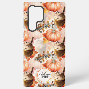 Funda Para Samsung Galaxy S22 Ultra Patrón Acuarela Acogedor Espíritu de Otoño