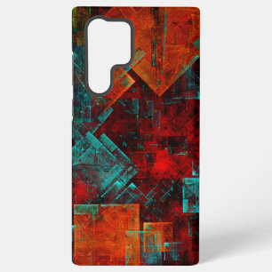 Funda Para Samsung Galaxy S22 Ultra Patrón artístico colorido moderno abstracto