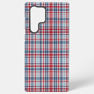 Funda Para Samsung Galaxy S22 Ultra Patrón azul blanco rojo oscuro