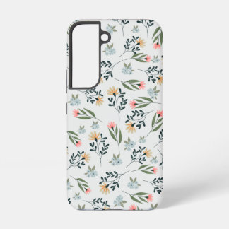 Funda Para Samsung Galaxy S22 Patrón botánico de flores silvestres modernas