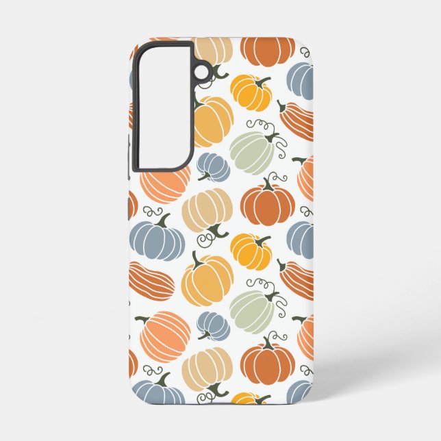 Funda Para Samsung Galaxy Patrón colorido de la calabaza (Reverso )