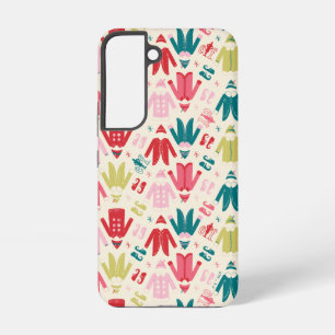 Funda Para Samsung Galaxy S22 Patrón de abrigo y zapatos coloridos Elf