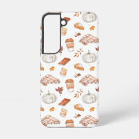 Patrón de acuarela de Cozy Autumn Essentials