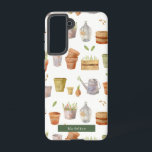 Funda Para Samsung Galaxy S21 Patrón de acuarela de la herramienta de jardinería<br><div class="desc">Este lindo estuche de teléfono muestra tu nombre con patrones de herramientas de jardinería en acuarela. Personalízalo para tus necesidades. Puedes encontrar productos coincidentes en mi tienda.</div>