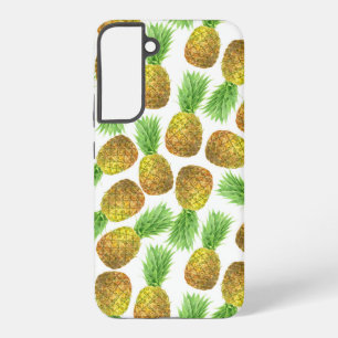 Funda Para Samsung Galaxy S22+ Patrón de acuarela de piña