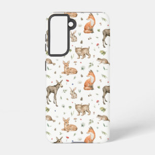 Funda Para Samsung Galaxy S21 Patrón de animales de bosque