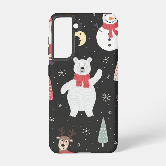 Funda Para Samsung Galaxy Patrón de año nuevo (Reverso )