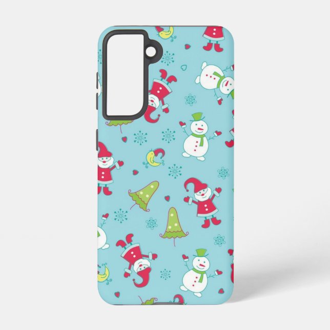 Funda Para Samsung Galaxy Patrón de año nuevo (Reverso )