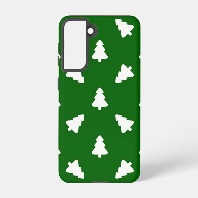 Funda Para Samsung Galaxy patrón de árbol de Navidad (Reverso )