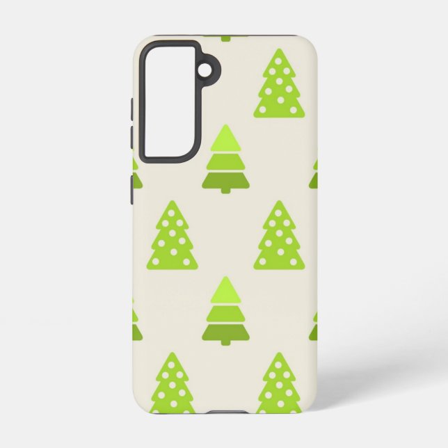 Funda Para Samsung Galaxy patrón de árbol de Navidad (Reverso )