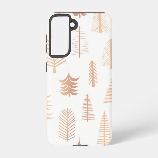 Funda Para Samsung Galaxy patrón de árbol de Navidad (Reverso )