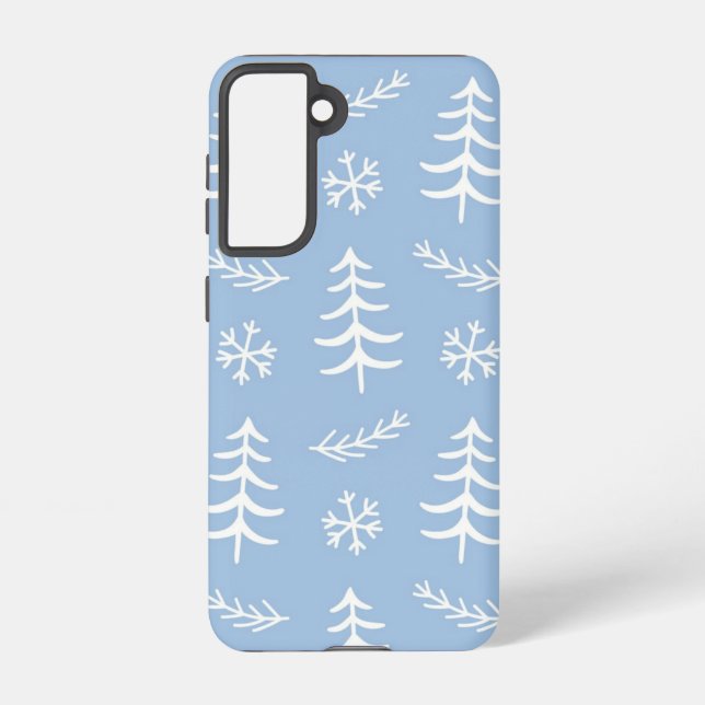 Funda Para Samsung Galaxy patrón de árbol de Navidad (Reverso )