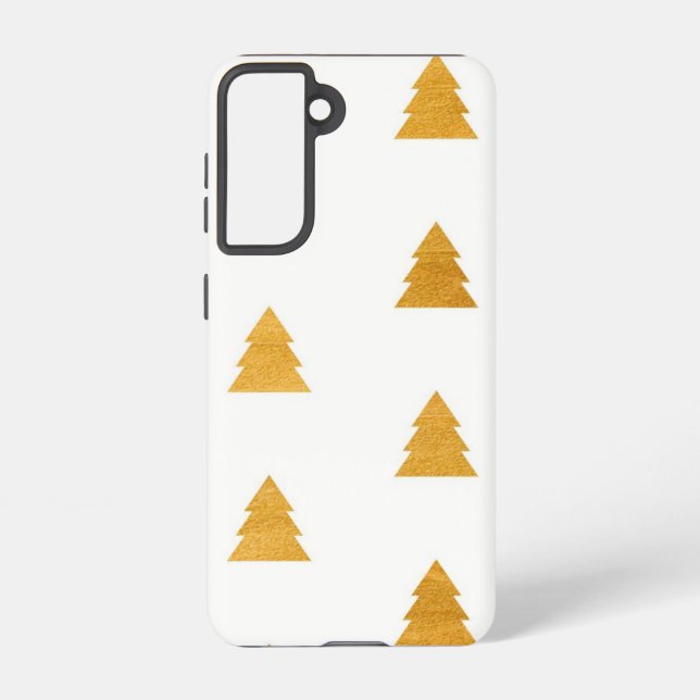 Funda Para Samsung Galaxy patrón de árbol de Navidad (Reverso )