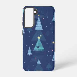 Funda Para Samsung Galaxy S21 patrón de árbol de Navidad