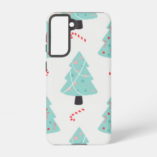 Funda Para Samsung Galaxy S21 patrón de árbol de Navidad