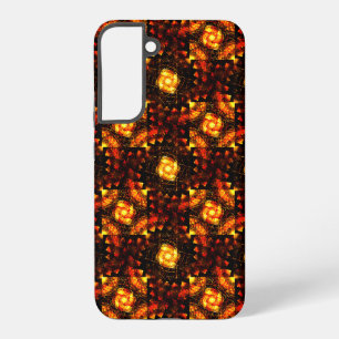 Funda Para Samsung Galaxy S22+ Patrón de Arte Abstracto Elegante Boho Moderno Dor