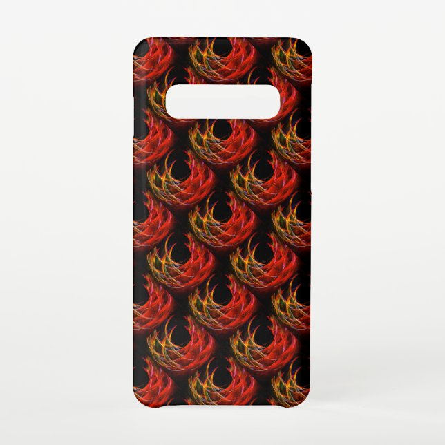 Funda Para Samsung Galaxy Patrón de Arte Abstracto Elegante Boho Moderno Lin (Reverso)