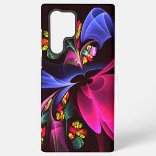 Funda Para Samsung Galaxy S22 Ultra Patrón de arte abstracto floral colorido moderno #