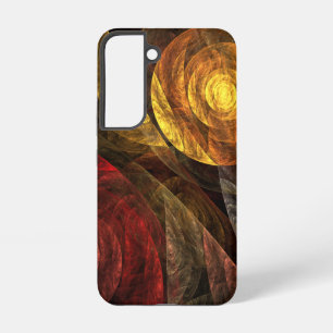 Funda Para Samsung Galaxy S22 Patrón de arte abstracto moderno floral de girasol