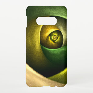Funda Para Samsung Galaxy S10E Patrón De Arte Abstracto Verde Floral Moderno De S