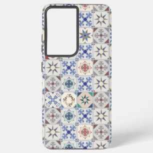 Funda Para Samsung Galaxy S21 Ultra Patrón de azulejos de cerámica